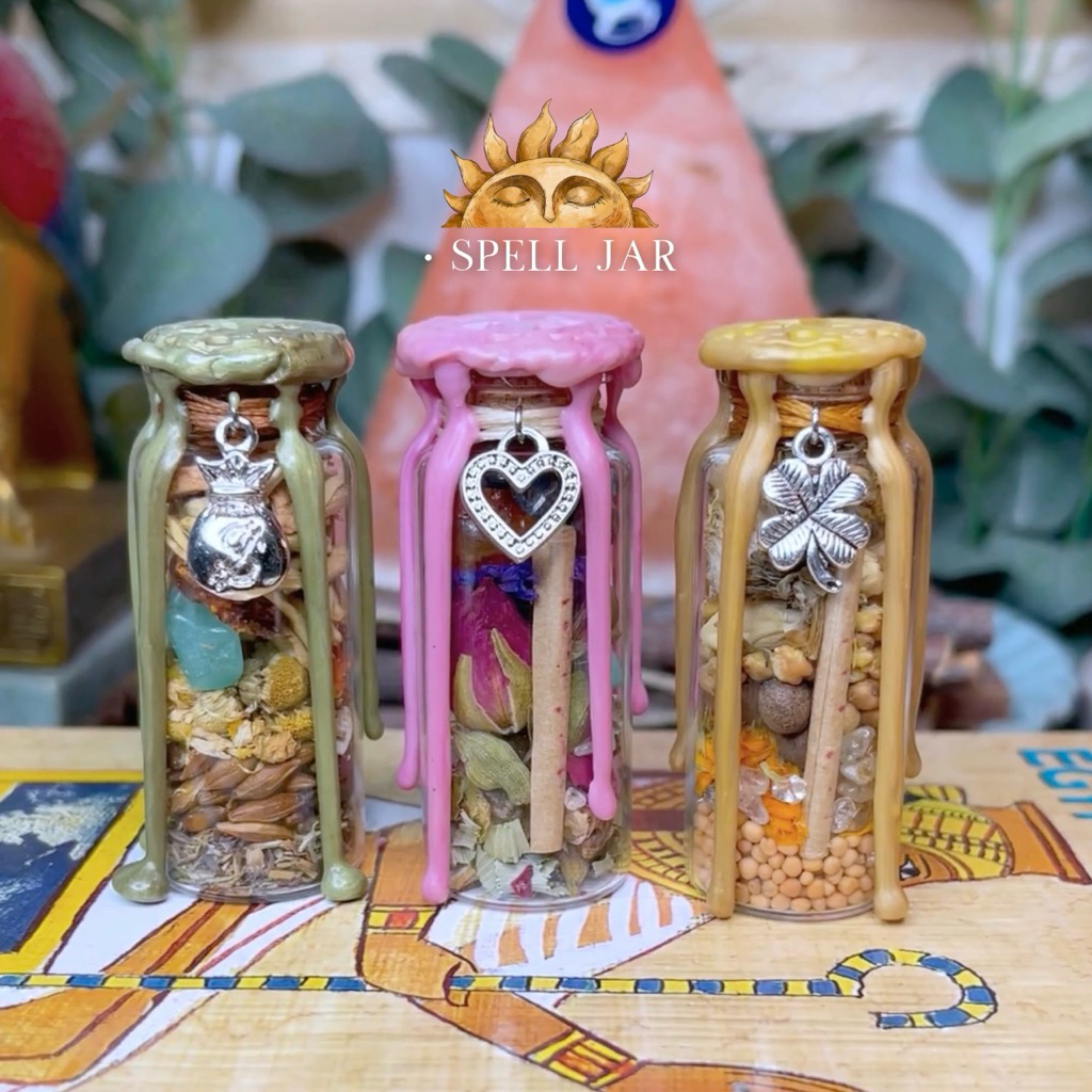 Spell Jar ขวดเวทเมนตร์ ขวดแม่มด มีให้เลือกเรื่องที่ต้องการเสริม