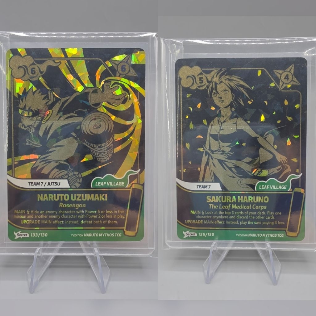 (พร้อมส่ง/แท้✅️) ของสะสม อนิเมะ การ์ด นารูโตะ naruto card mythos english naruto mythos secret gold s