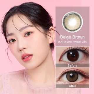 Magister Realcon คอนแทคเลนส์ 6 เดือน Mini Olivia Brown / Gray ขนาดมินิ ลายฮิต สายตาสั้น