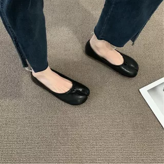 ModShoe รองเท้ากีบหมู tabi หนังนุ่ม ใส่สบาย พื้นแบน ปรับแพทเทิลเป๊ะขึ้น