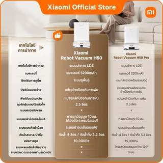 [New] Xiaomi Smart Robot Vacuum H50/H50 Pro หุ่นยนต์ดูดฝุ่น ควบคุมผ่านแอป