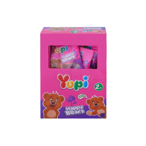 Yupi happy bear ยูปี้ แฮปปี้ แบร์ 1กล่อง 24ชิ้นx8กรัม