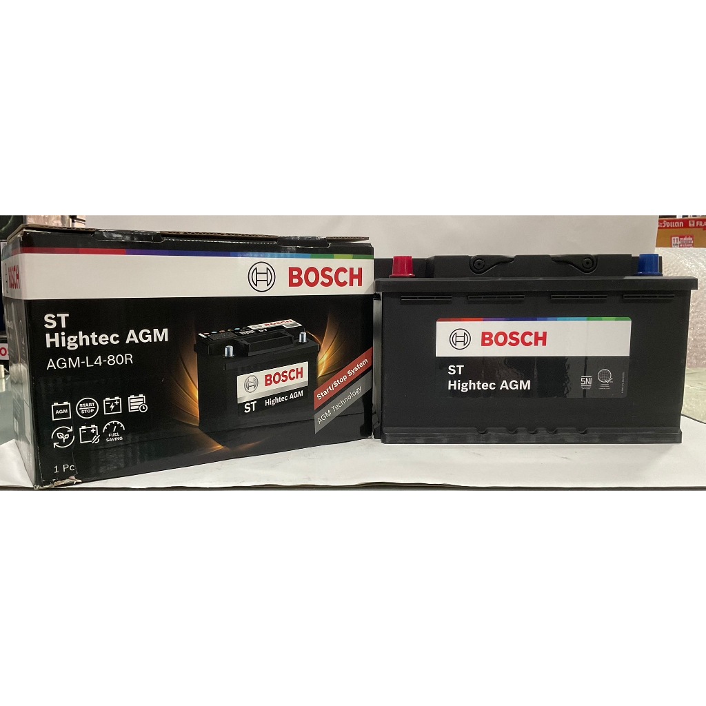 BOSCH  AGM LN4 DIN80R #Hyundai Staria#รับประกัน 15 เดือน#SMF ( Seal Lead Acid Maintenance Free Batte