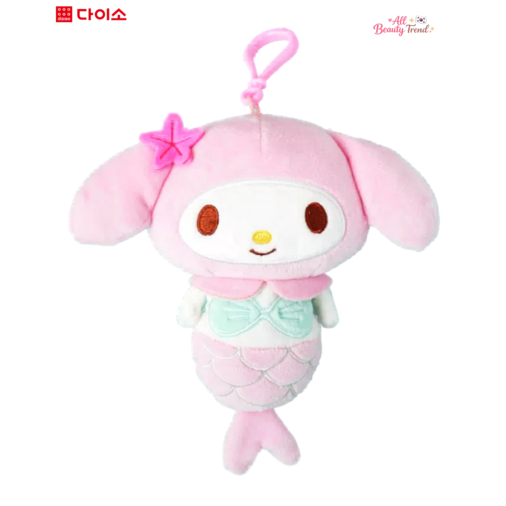 My Melody Key Chain-พวงกุญแจเงือกน้อย มาย เมโลดี้ ห้อยกระเป๋า I Daiso เกาหลี