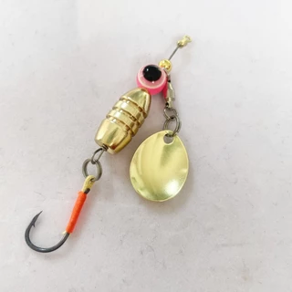 เหลี่ยมตกปลากระสูบ+ใบสปิน Double SS lure