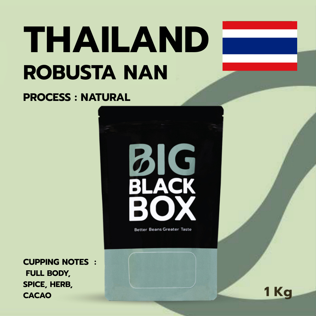 (11-RA-A1-C-N03) สารกาแฟ THAI ROBUSTA NAN Natural   1kg