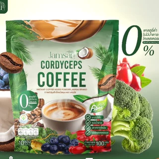 แท้💯 กาแฟไฟเบอร์ห่อเขียว 4 ห่อ +ขวดเชค 1☕ กาแฟห่อเขียวไฟเบอร์แจ่มใส JamsaiCordyceps Coffee Fiber