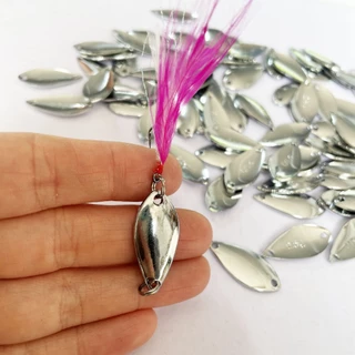 ไมโครสปูน+ขนนก 2.5/3.5/5กรัม 3cm Double SS Spoon