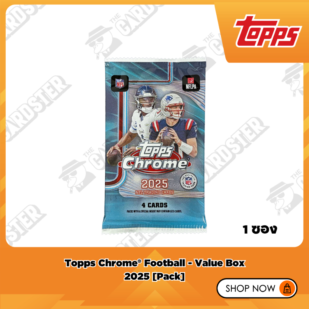[พร้อมส่ง] แบบซอง - Topps Chrome NFL 2025 - Value Box