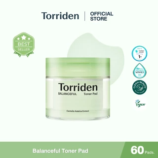 Torriden Balanceful Cica Toner Pad (60 แผ่น) - โทนเนอร์แพด สูตรอ่อนโยน ช่วยปลอบประโลมผิว