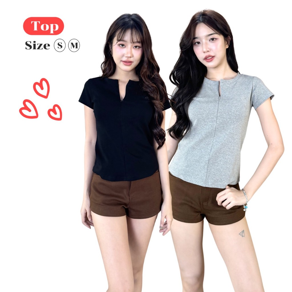 เสื้อยืด Jarinya แขนสั้นแต่งซิป ทรงเข้ารูป: รีวิวเจาะลึกสไตล์สาวมั่น