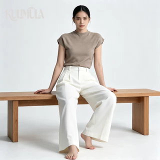KULIMULA Knit top คาดิแกนแขนสั้น เสื้อไหมพรมเข้ารูป เสื้อเเขนสั้น เสื้อดำ YD18