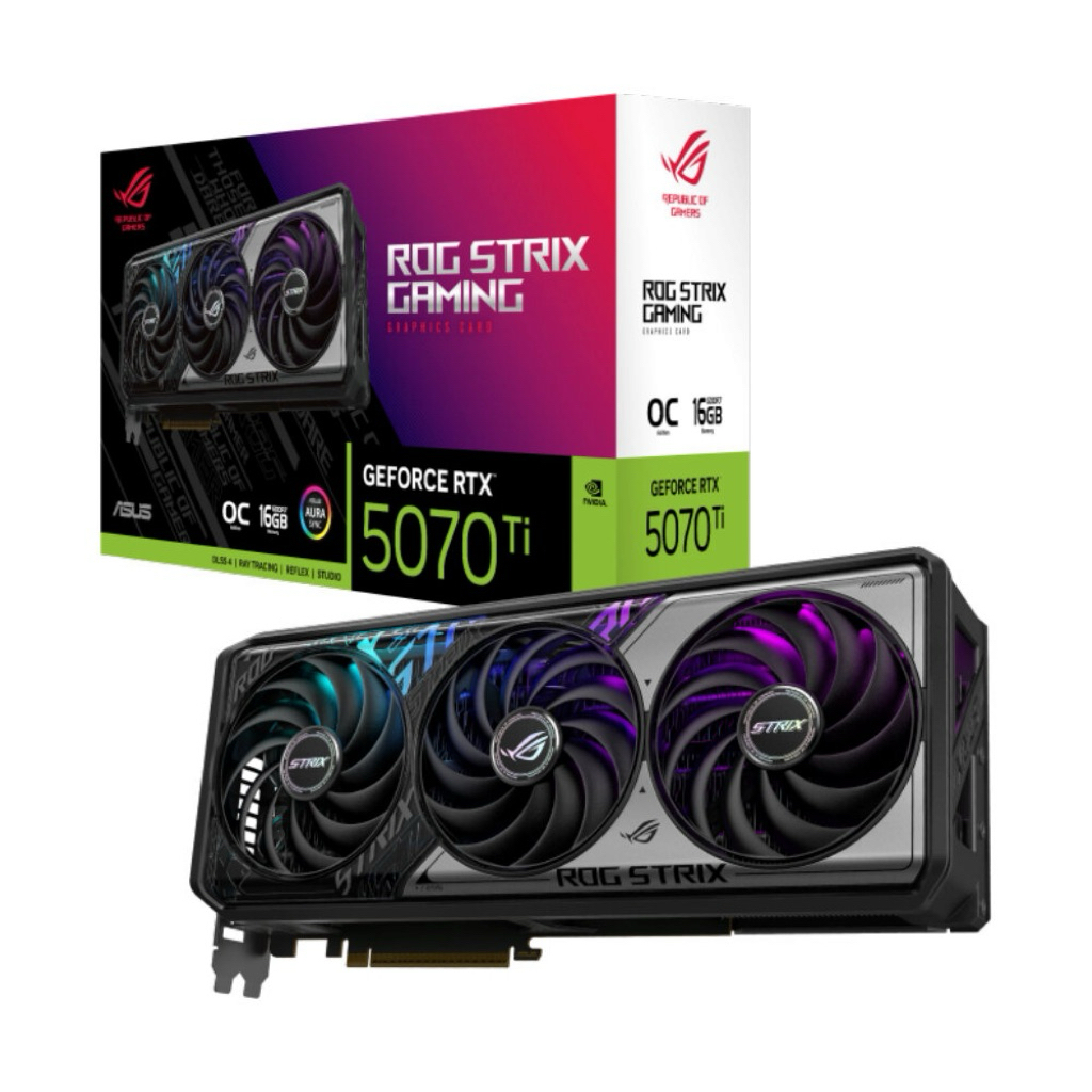 RTX5070TI/16GB ASUS ROG STRIX O16G GAMING (OC/D7) สภาพใหม่ๆสวยกริ้ป ประกันasus  2029/01/01
