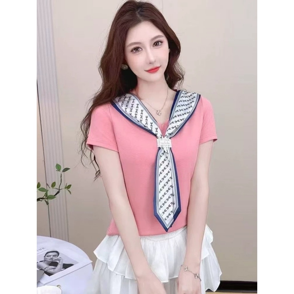 เสื้อแฟชั่นทรงสวยพอดีตัวสไตล์สาวอวบใส่ได้ ดีไซน์ปกคอเก๋ๆ ไม่ซ้ำใคร งานพรีเมียมราคาหลักร้อยที่ต้องมีติดตู้ รหัส 6003