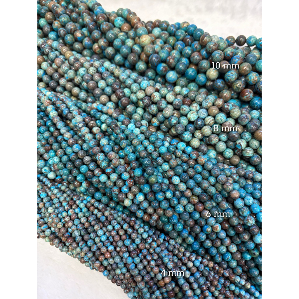 Blue Calsilica Jasper (แจสเปอร์ฟ้า) ขนาด 4-10 mm