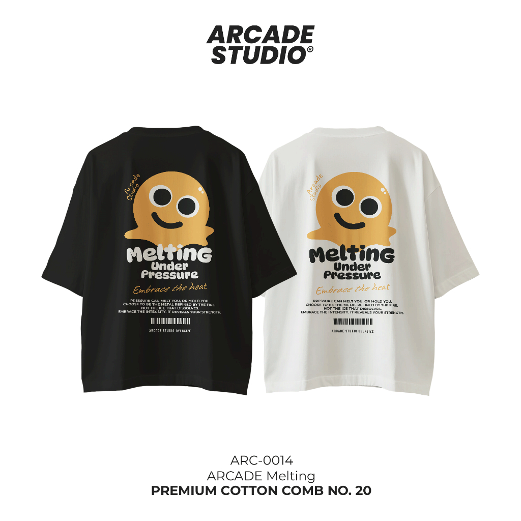 [พรี 4 วัน] ARCADE เสื้อ Melting (ARC-0014) / เสื้อ Oversize เนื้อผ้า 100% Cotton Comb 190 GSM