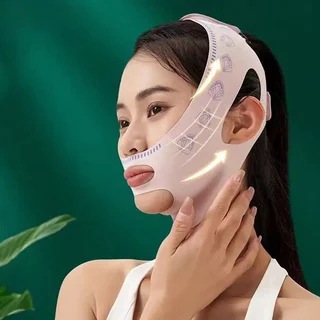 Ylife ที่รัดหน้าเรียว สายรัดหน้าเรียว สายรัดหน้ากาก V Line ใซ้ำช้ได้ ที่รัดคางเรียว ผ้าดึงหน้ายกกระชับ ลดริ้วลอย