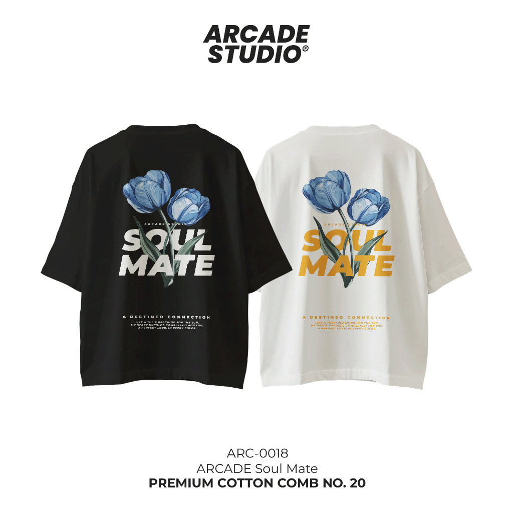 [พรี 4 วัน] ARCADE เสื้อ Soul Mate (ARC-0018) / OVERSIZE COTTON COMB 20