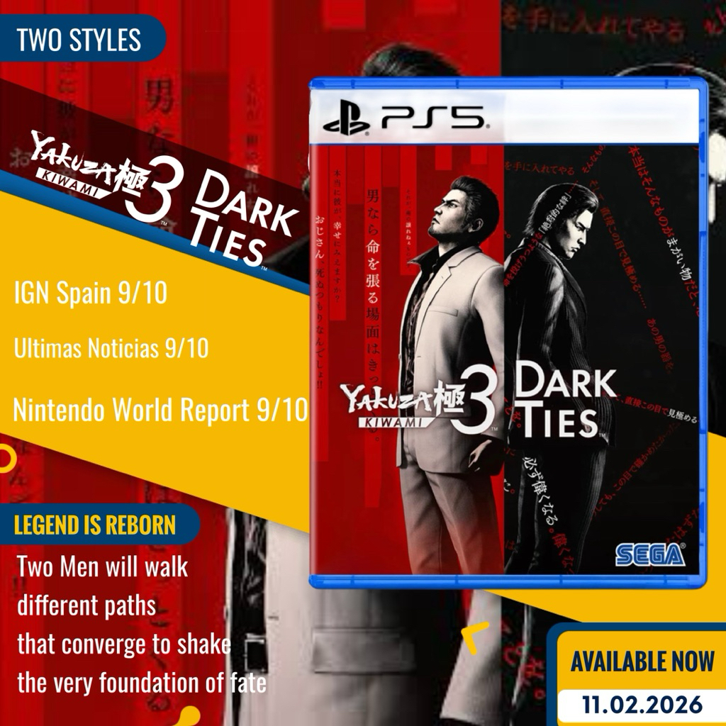 🛵 𝙁𝙖𝙨𝙩 𝘿𝙚𝙡𝙞𝙫𝙚𝙧𝙮!⚡️PS5 Yakuza Kiwami 3 & Dark Ties