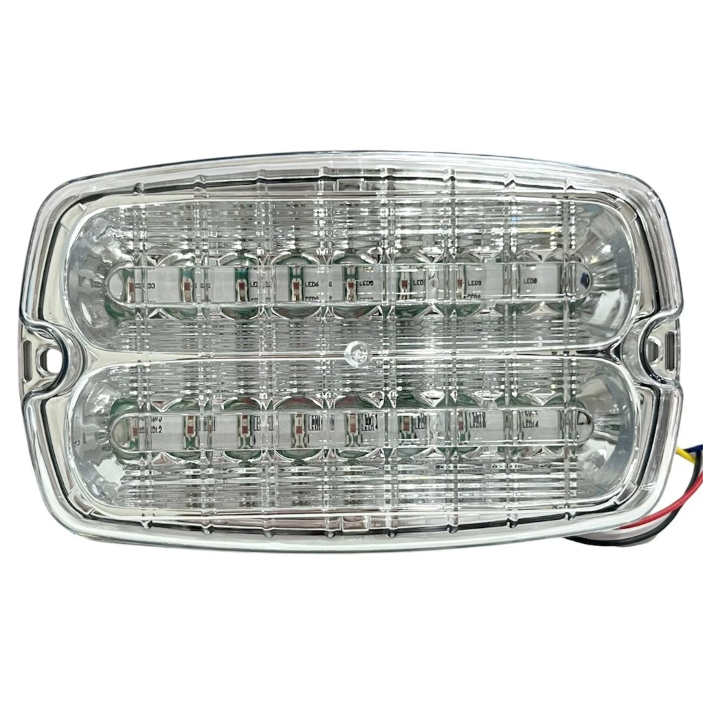 NEW ไฟฉุกเฉิน รุ่น LED-18M (ราคา 1ชิ้น) 18จุด ไฟไซเรน อเนกประสงค์ สีแดง/ สีน้ำเงิน 12V