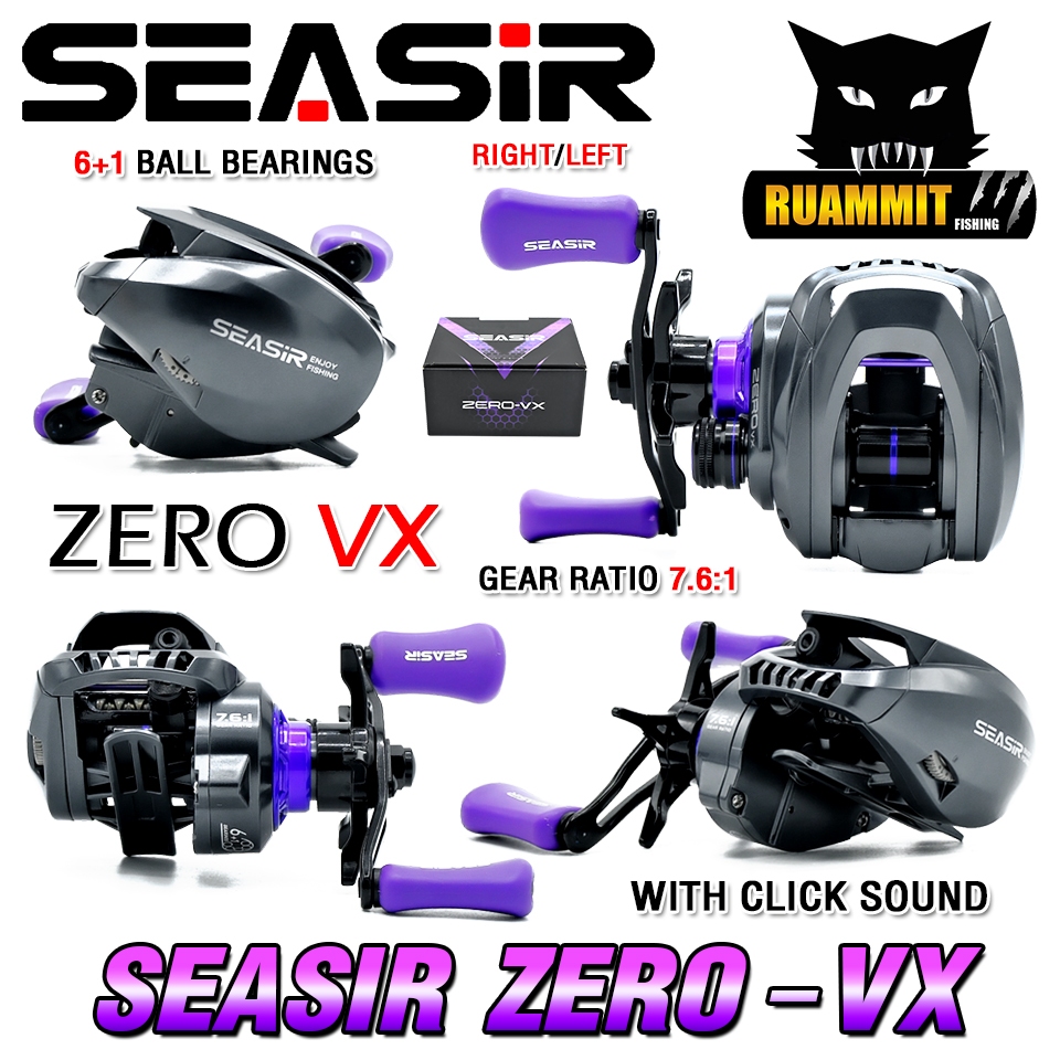 รอกตกปลา รอกหยดน้ำ SEASIR รุ่น ZERO-VX รอบ 7.6:1 by SEASIR (มีทั้งหมุนซ้ายและหมุนขวา)