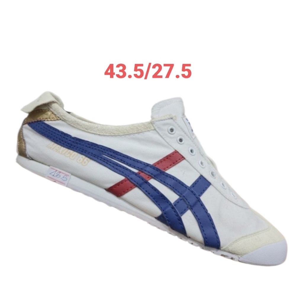 💢Onitsuka Tiger Mexico66 แท้ รองเท้าสลิปออนมือสอง รองเท้าลำลอง 43.5/27.5 สภาพ 8/10