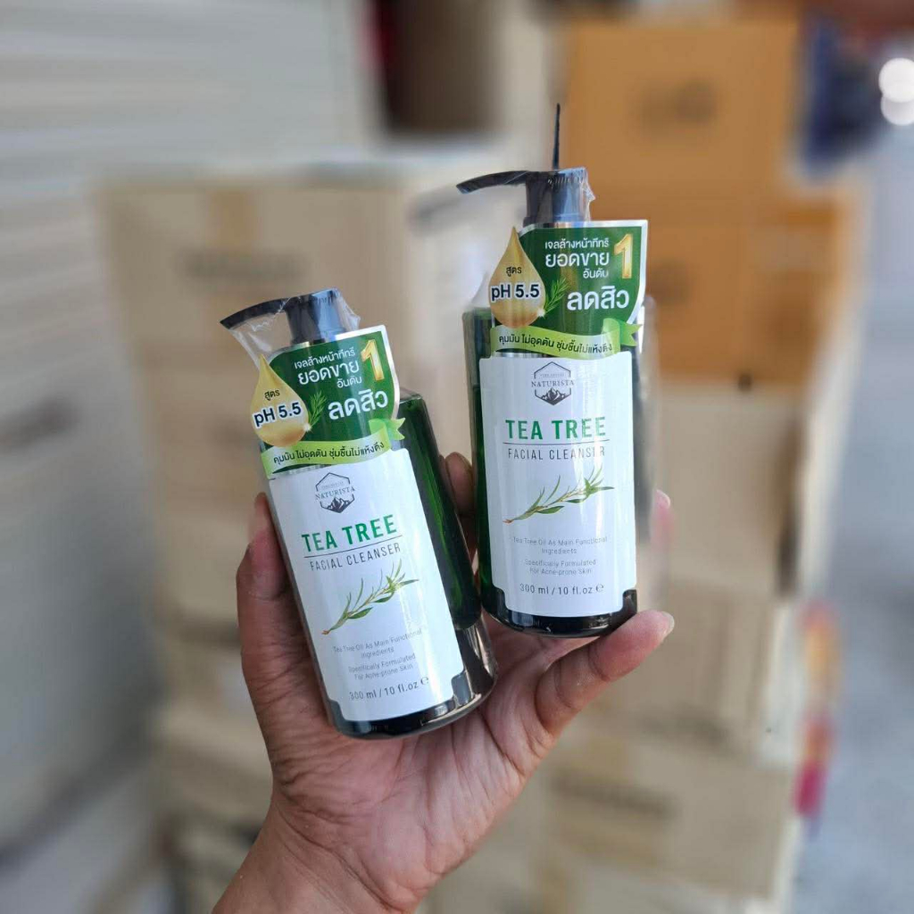 เจลล้างหน้าทีทรี สูตรอ่อนโยน Tea Tree Facial Cleanser ปริมาณ 300 มล.
