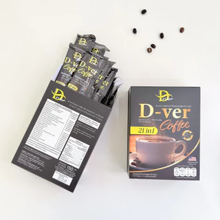 (ของแท้ 100%) ☕️ D-ver Coffee • ดีเวอร์คอฟฟี่ - กาแฟสุขภาพ ดีท๊อกซ์ สูตรพรีเมี่ยม (1 กล่อง / 10 ซอง)