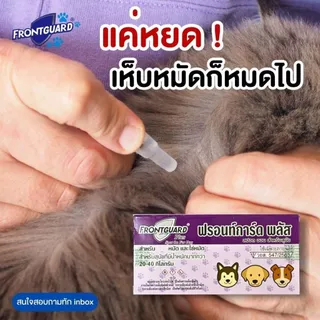 Frontguard Plus สำหรับสุนัข ผลิตภัณฑ์กำจัดหมัดและไข่หมัด ไม่เป็นอันตรายต่อสัตว์เลี้ยง
