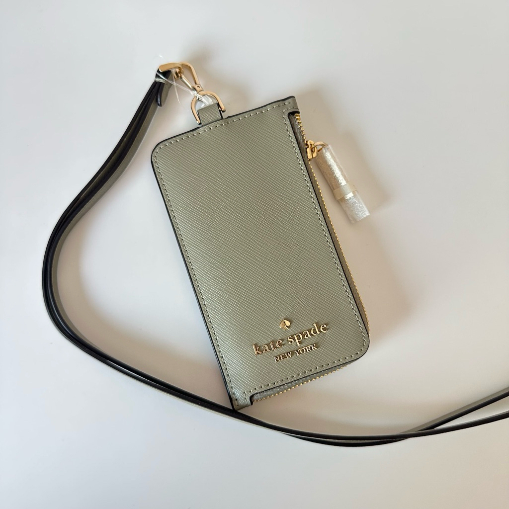 * มี 2 สี * Kate Spade Madison Card Case Lanyard