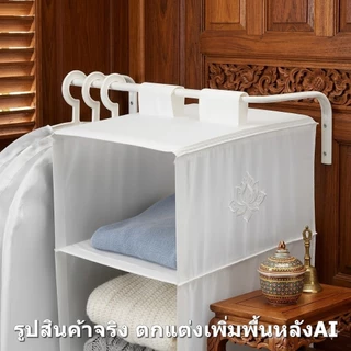IKA MULIG ฉากรับชั้น วางของ ราวแขวนผ้า พร้อมน็อตสกรูพุก 8ตัว บรรทัด ikea