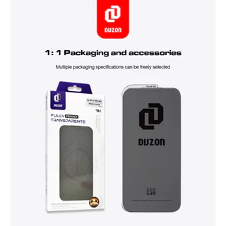 DZ004 ฟิล์ม​กระจกใสไร้ขอบ ฟิล์มกันมอง DUZON FOR IPHONE XS XR XSMAX 11 12 13 14 15 16 17 AIR PRO MAX