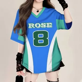 เสื้อบาสเกตบอลผู้หญิง oversize เสื้อผ้าสาวอวบไซส์ใหญ่ ทรงหลวมสไตล์เกาหลี เสื้อยืดกีฬาแฟชั่นมาใหม่ สกรีนเเบบวินเเทจฮิปฮอป