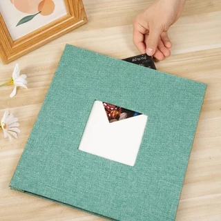 [ส่งไว] อัลบั้มรูป DIY ผ้าลินิน 40 หน้า มีกาวในตัว จุรูปได้เยอะ ใส่ได้ทุกขนาด สำหรับทารก/งานแต่ง/ครอบครัว Photo Album