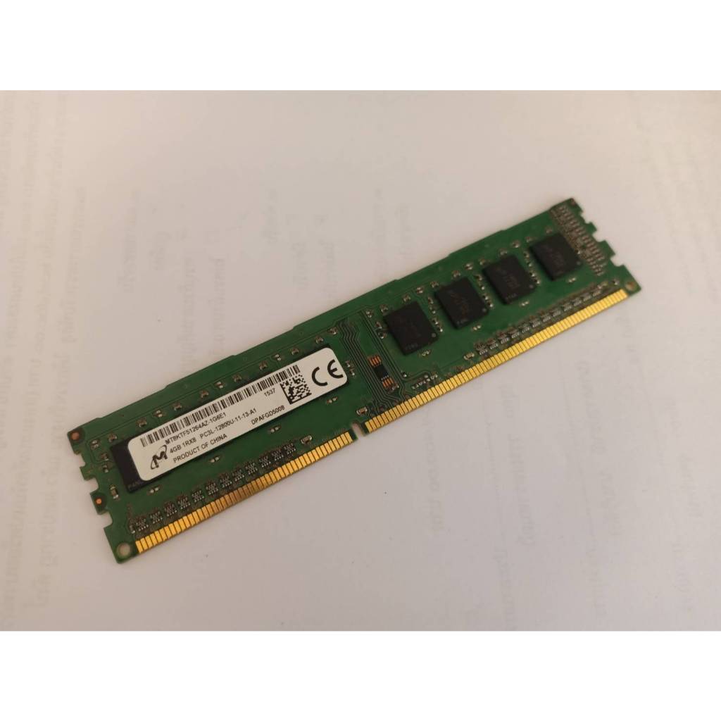 RAM Micron PC3L-DDR3-bus1600/4G  ไฟต่ำ 1.35 V. แบบ 8 ชิป ตัวสูง สำหรับ PC