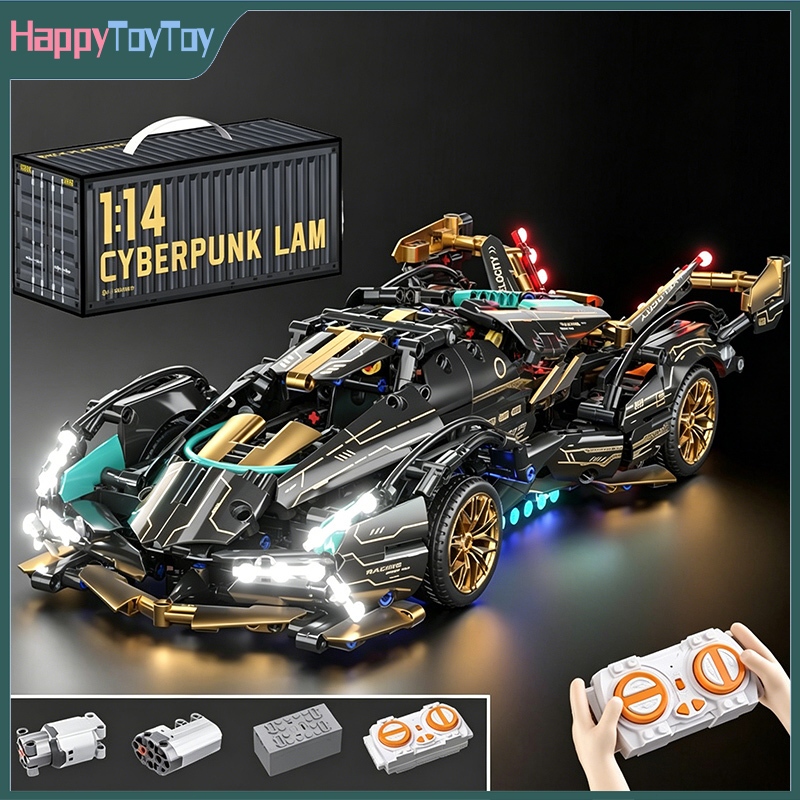 COD ตัวต่อรถ บังคับได้ technic บล็อกตัวต่อรถสปอร์ต 1:14 ของเล่นรถ ของขวัญวันเกิดสำหรับชาย