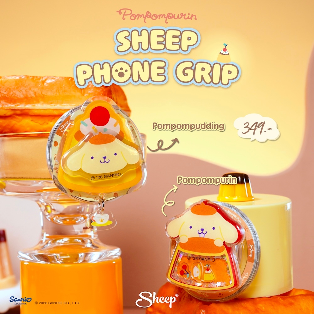 [Griptok MS Pompompurin] Pompompurin Collection Griptok แบบแม่เหล็ก สำหรับเคสมือถือที่มีแม่เหล็กทุกรุ่น ลายปอมปอมปุริน