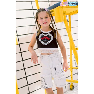 Thelandofvava 🐻 เสื้อเด็กผู้หญิง LOOK10 - VNXT0018 Black 🐻 VAVA x Care Bears 2 ลิขสิทธิ์แท้จาก vava