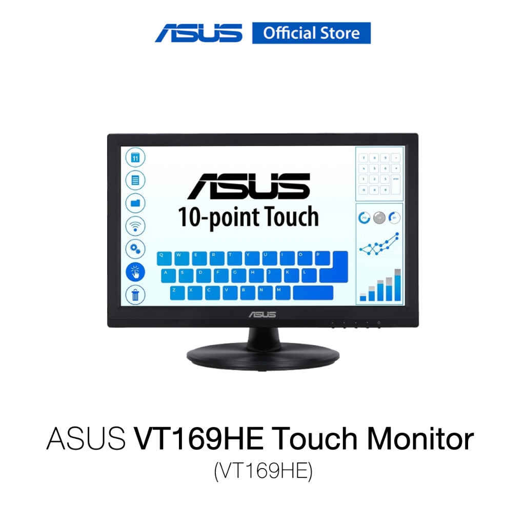 ASUS VT169HE Touch Monitor 15.6" FHD (1920x1080), 10-point Touch, IPS