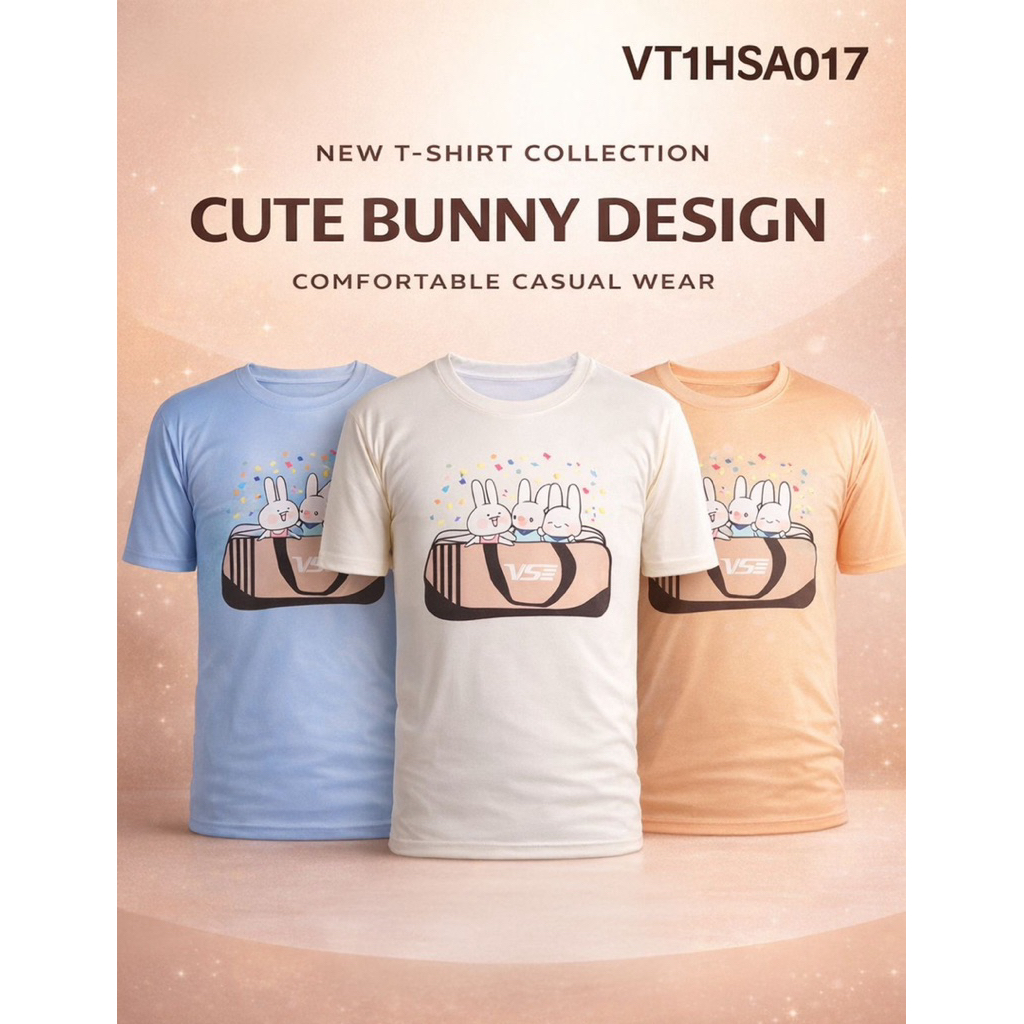 VS เสื้อแบดมินตัน Cute bunny design รหัส VT1HSA017
