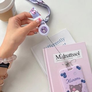 ส่งด่วน🚚💨 ที่ใส่บัตร Sanrio พร้อมสายคล้องคอยืดได้ ป้ายห้อยบัตรพนักงาน/บัตรนักเรียน Cardholder