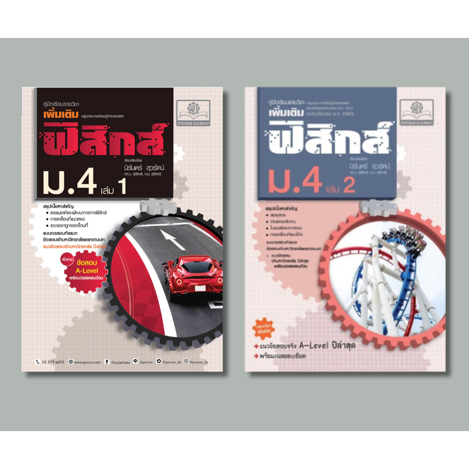 ฟิสิกส์ เพิ่มเติม ม. 4 เล่ม 1-2 (หลักสูตรใหม่) : คู่มือเรียนรายวิชา กลุ่มสาระการเรียนรู้วิทยาศาสตร์