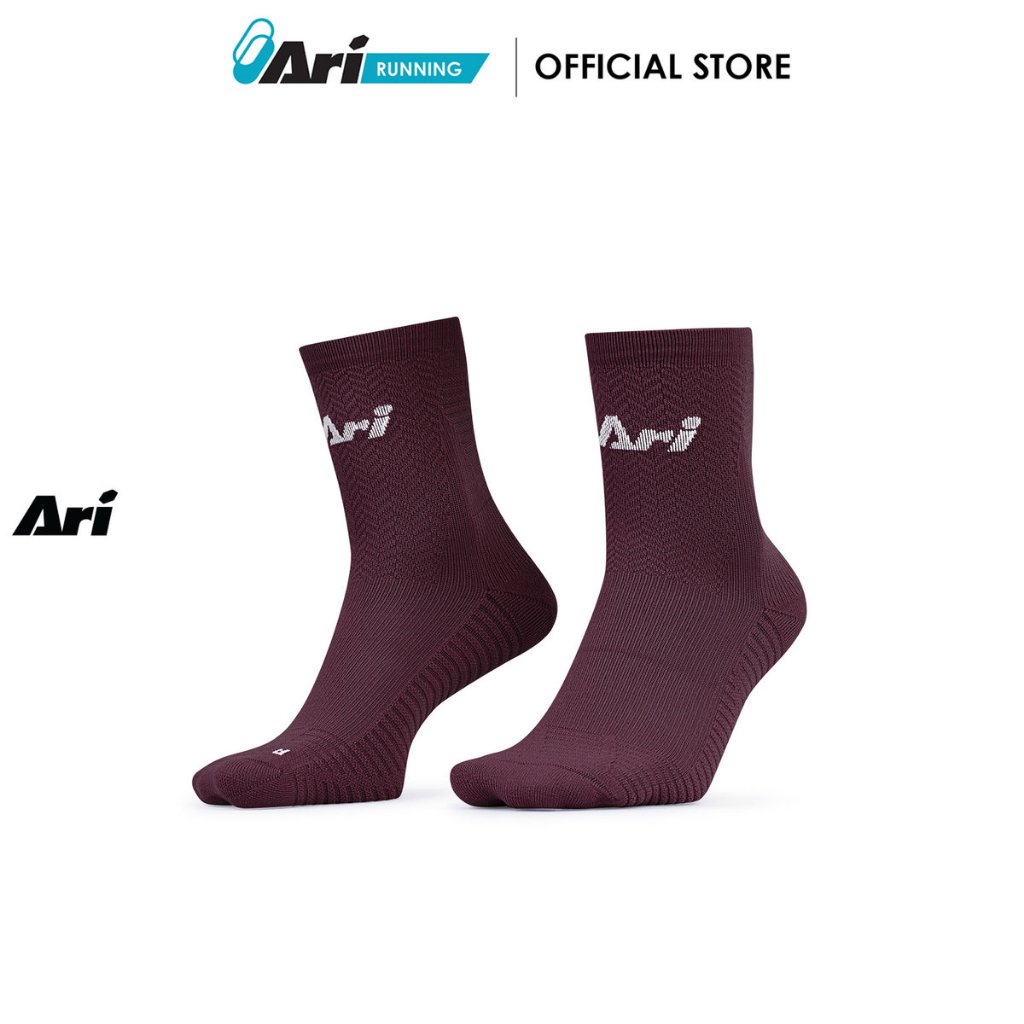ARI ADEPT TERRY RUNNING QTR SOCKS - ถุงเท้าวิ่ง อาริ TERRY QTR รูปที่ 6