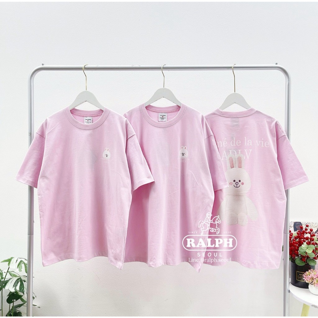 ADLV Line Rabbit T-Shirt (Pink)