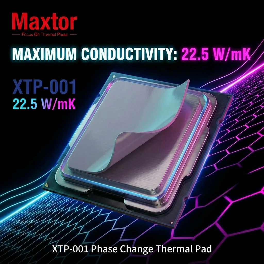 XTP-001 Phase Change Thermal Pad 0.25mm แผ่นซิลิโคนระบายความร้อน CPU GPU โน๊ตบุ๊ค ประสิทธิภาพสูง