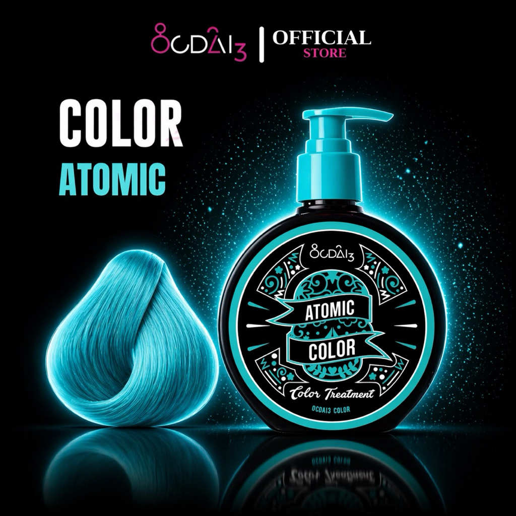 ทรีทเม้นเปลี่ยนสีผม ocdai3 สี ATOMIC(เหมาะสำหรับผมสว่าง) สามารถเปลี่ยนสีได้บ่อยตามต้องการ