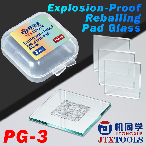 JTX PG-3 3 PCSปะเก็นดีบุกป้องกันการระเบิด กระจกใสพิเศษ ลวดเหล็กทนแรงกระแทกทนความร้อนสูง