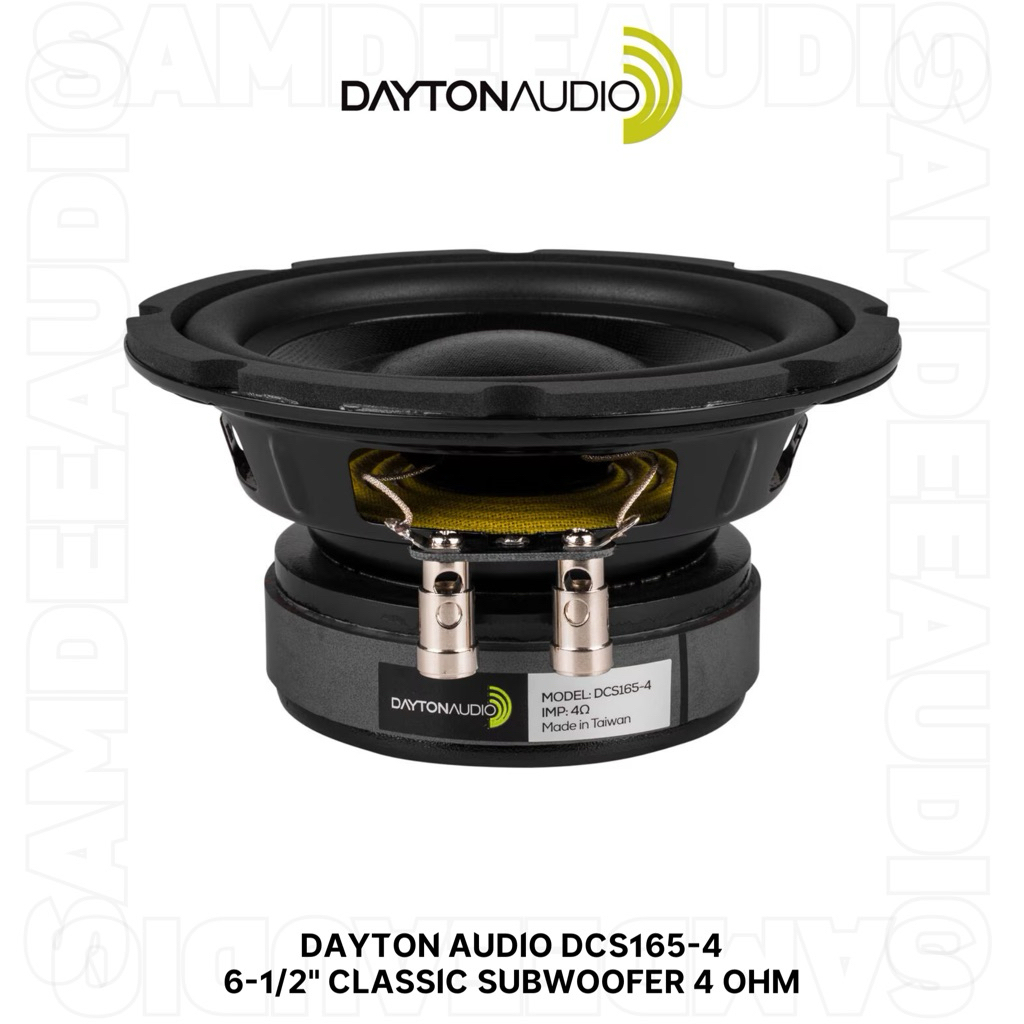 Restock/พร้อมส่ง(ราคาต่อ1ชิ้น)Dayton Audio DCS165-4 6-1/2" Classic Subwoofer 4 Ohm