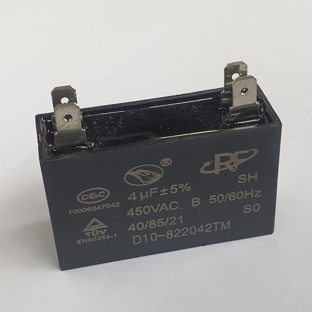 Capacitor คาปาซิเตอร์ พัดลมแอร์ 4uF 450V