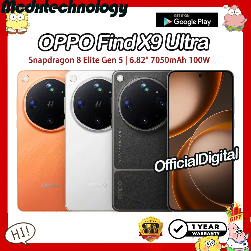 OPPO Find X9 Ultra Snapdragon 8 Elite Gen 5 OPPO Find X8 Ultra Snapdragon 8 Elite 6.82" LTPO AMOLED 100W OPPO Phone